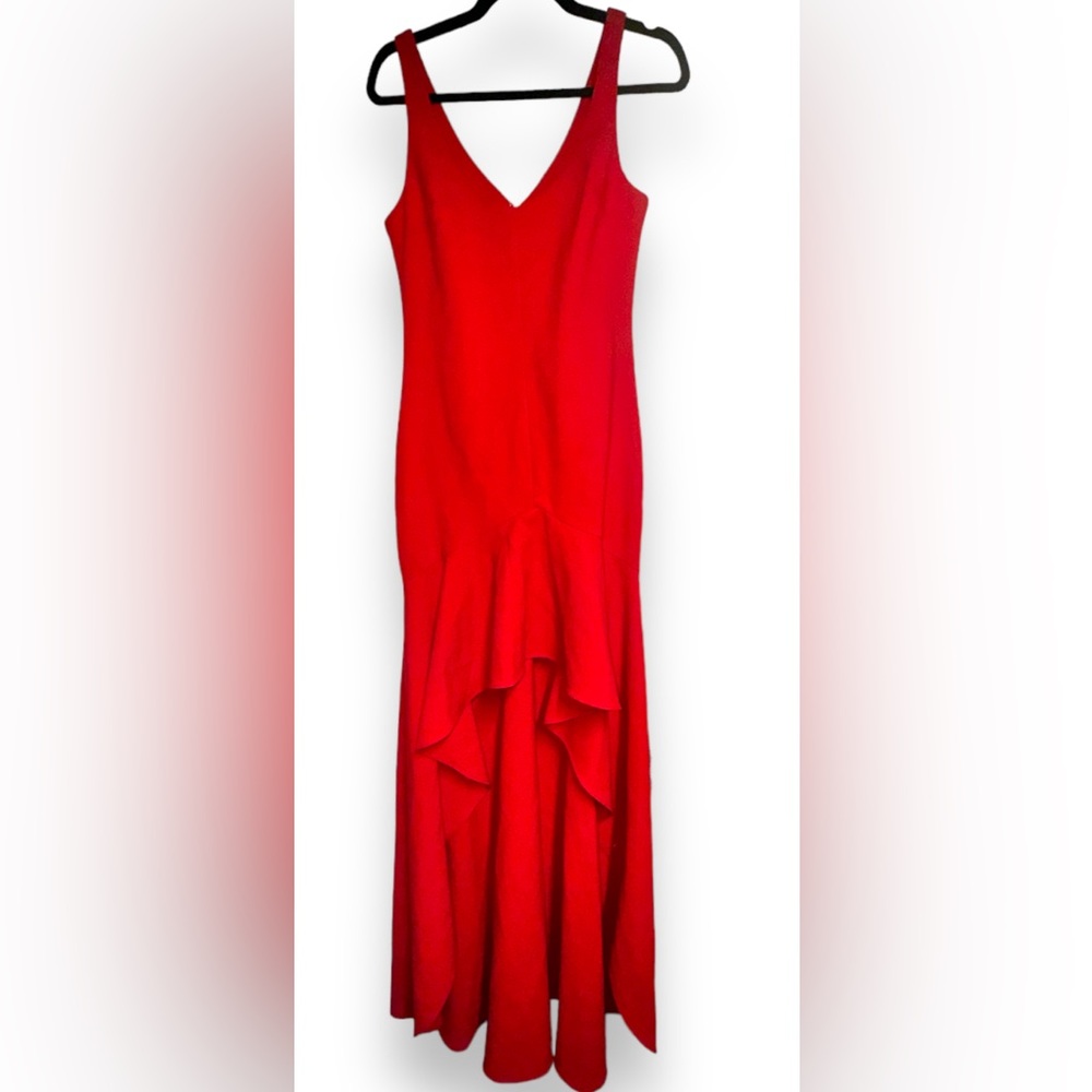 NEW Likely
Sylvie Ruffled High-Low Gown
CHRISTMAS DRESS RED SIZE 6 - Picture 9 of 13